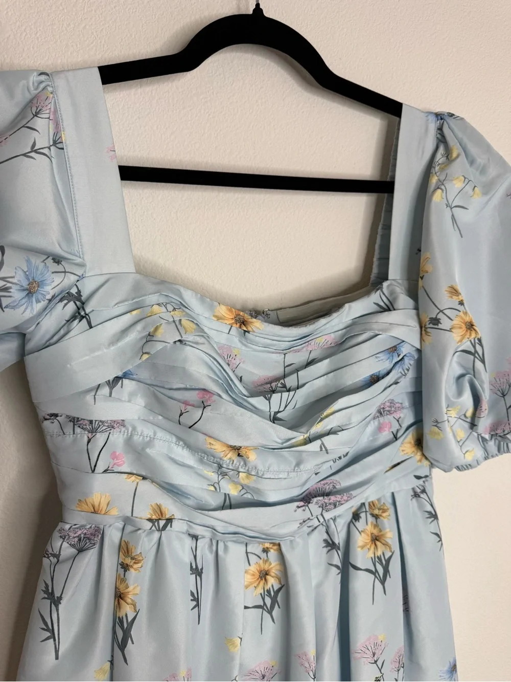 Self Portrait Blue Floral
Taffeta Watercolor Puff Sleeve Mini
Dress Sz 6 - Picture 7 of 16